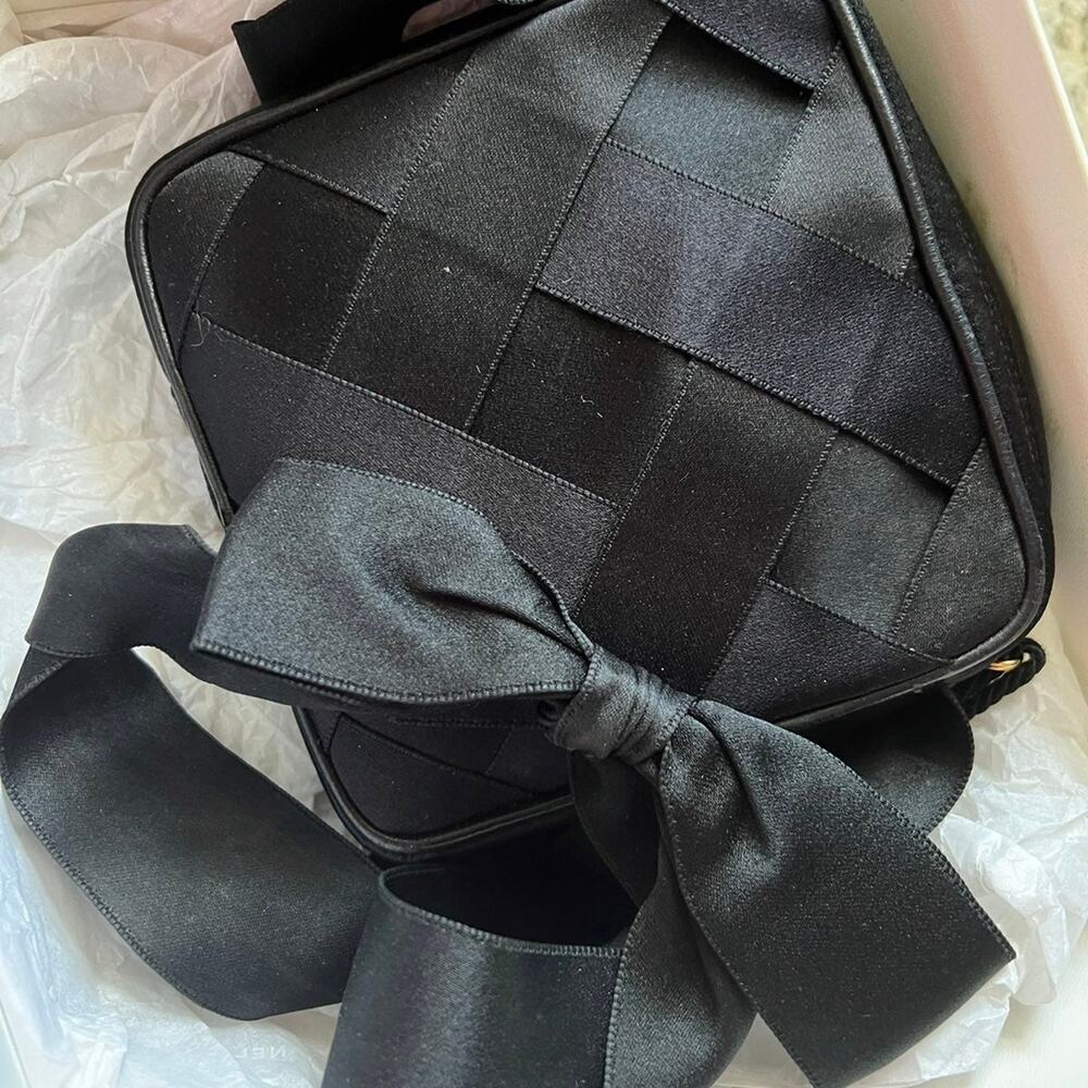 Authentic Chanel satin crossbody bag
